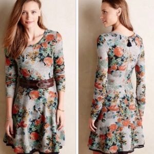 Anthro Saturday Sunday Floral Sweatshirt Dress
